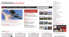Desktop Screenshot of evenemangskalender.se