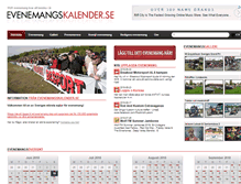 Tablet Screenshot of evenemangskalender.se